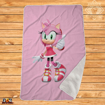 Одеяло Шерпа Полар Соник Розов - Sonic Pink