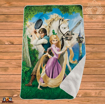 Одеяло Шерпа Полар Рапунцел - Tangled