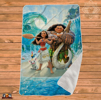 Одеяло Шерпа Полар Смелата Ваяна - Vaiana