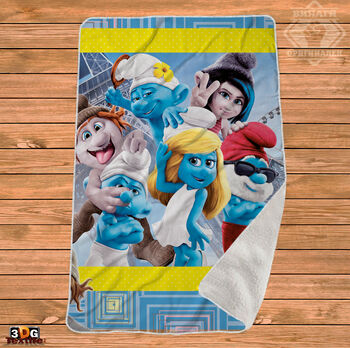 Одеяло Шерпа Полар Смърфовете 2 - Smurfs