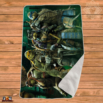 Одеяло Шерпа Полар Костенурките нинджа - TMNT