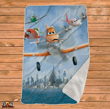 Одеяло Шерпа Полар Самолети - Planes