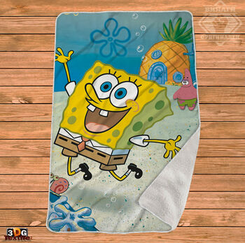 Одеяло Шерпа Полар Спондж Боб - Sponge Bob