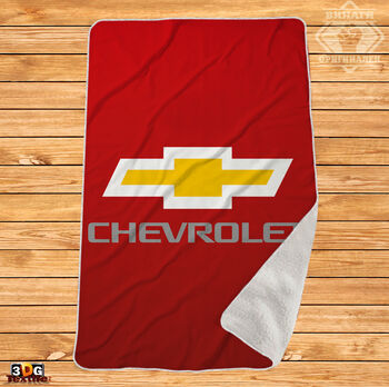 Одеяло Шерпа Полар Шевролет червен - Chevrolet red