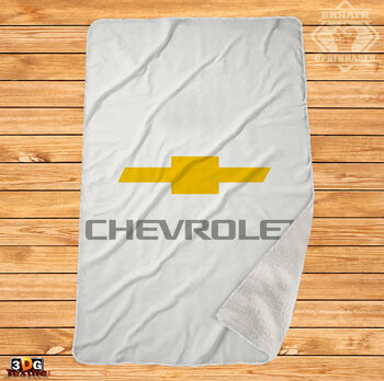 Одеяло Шерпа Полар Шевролет бял - Chevrolet white