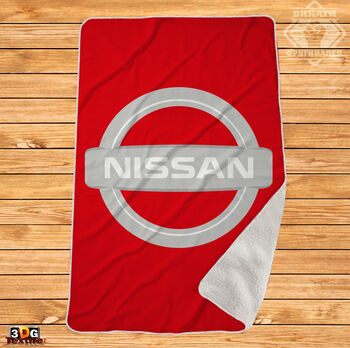 Одеяло Шерпа Полар Nissan червено - Nissan red