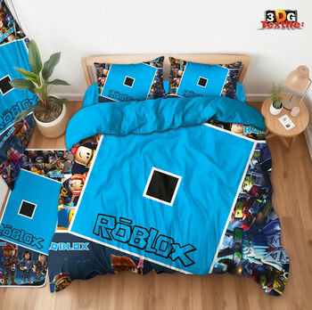 Комплект чаршафи с 3D дигитален принт -  Roblox 2