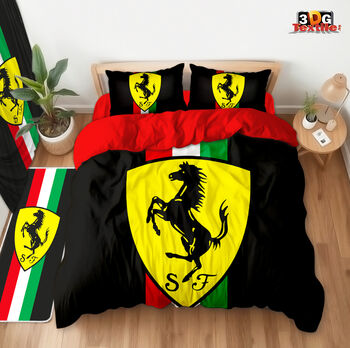 Комплект чаршафи с 3D дигитален принт - Ферари 3 - Ferrari 3