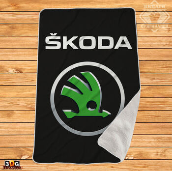 Одеяло Шерпа Полар Шкода Черно - Skoda Black