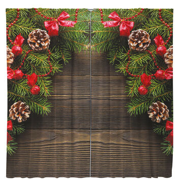 Завеси Коледен венец