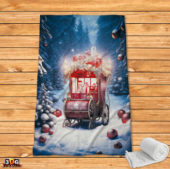 Поларено одеяло Коледна шейна