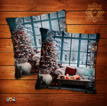 Възглавница Коледни орнаменти