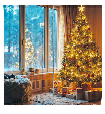 Завеси Коледни детайли