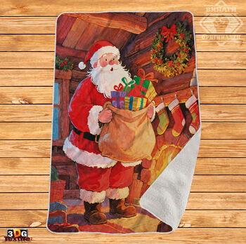 Одеяло Шерпа Полар Дядо Коледа