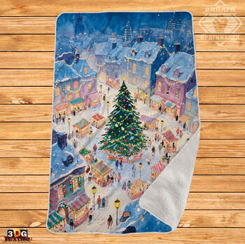Одеяло Шерпа Полар Коледен базар