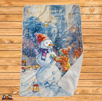 Одеяло Шерпа Полар Коледна магия