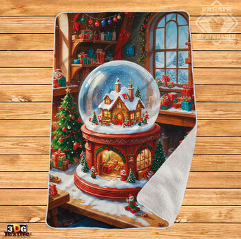 Одеяло Шерпа Полар Коледна топка