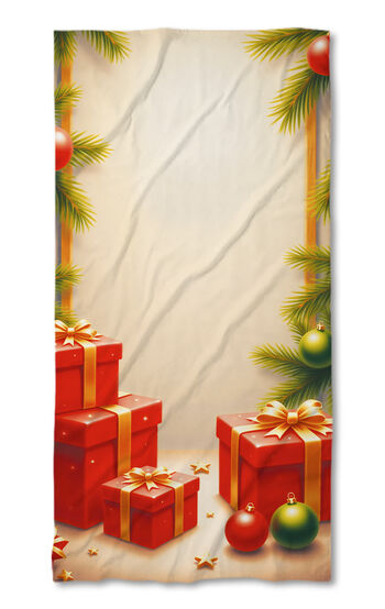 Хавлиена кърпа Коледна подаръци