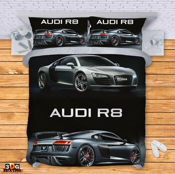 Модерен Сет чаршафи с принт - АУДИ  - AUDI R8