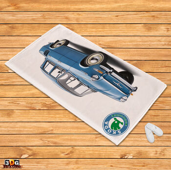 Килим Шкода Ретро Синьо