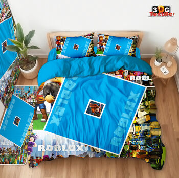 Комплект чаршафи с 3D дигитален принт - Roblox 3