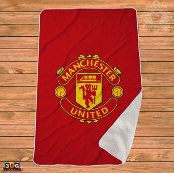 Одеяло Шерпа Полар Манчестър Юнайтед Червен - Manchester United Red