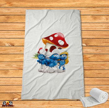 Поларено одеяло Смърфовете - The Smurfs