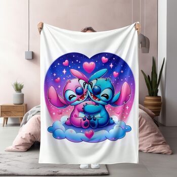 Поларено одеяло Лило и Стич 130х160 SALE