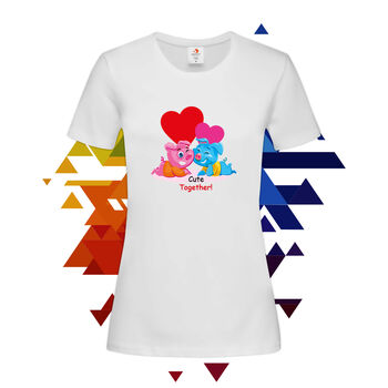 Дамска Тениска Влюбени прасенца