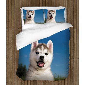 Спално бельо  Бебе хъски 180x210 с две калъфки SALE