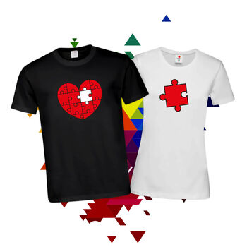 Тениски за двойки - Сърце - Пъзел