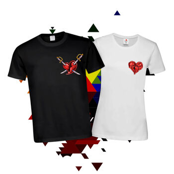 Тениски за двойки - Сърце 2