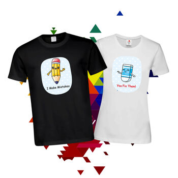 Тениски за двойки - Молив и Гума