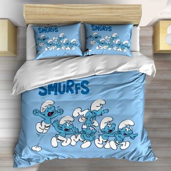 Спално бельо Смърфовете Забава 150x200 с една калъфка SALE