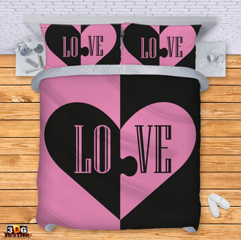 Модерно Спално бельо с принт - Любов