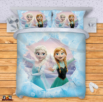 Комплект чаршафи с 3D дигитален принт - Замръзналото кралство 2026 - Frozen 2026