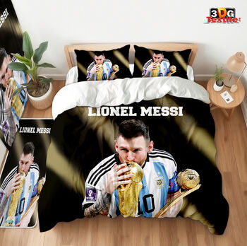 Комплект чаршафи с дигитален принт -  Меси Аржентина 2 - Messi Argentina 2