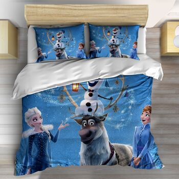 Спално бельо Замръзналото кралство принцеси 200x210 с две калъфки SALE
