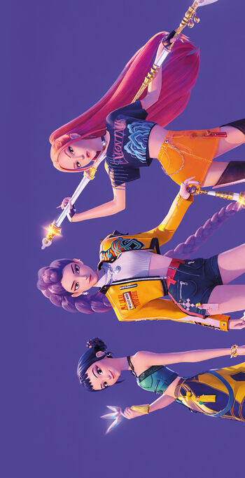 Хавлиена кърпа Хънтрикс Кей-поп - Demon Huntrix K-Pop