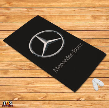 Килим Мерцедес лого черно 70х140 SALE