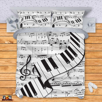 Спално бельо Ноти - 150x200 с една калъфка SALE