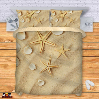 Сет за легло с дигитален принт Морски миди 2 - Sea Shells 2