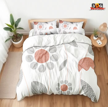 Модерен Сет за легло с дигитален принт - Флорален десен - Floral Design