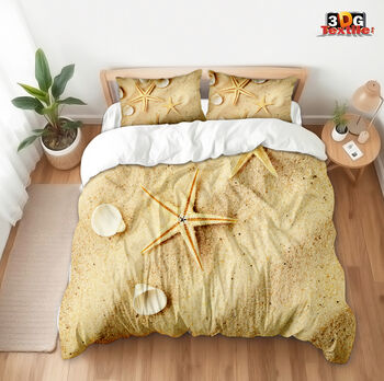 Сет за легло с дигитален принт Морски миди 2 - Sea Shells 2