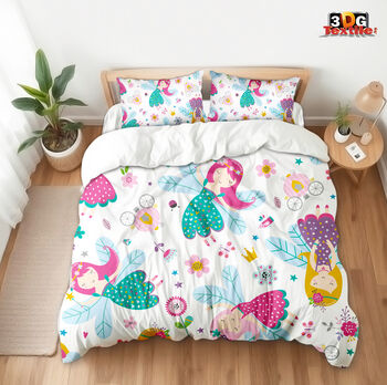 Комплект чаршафи с 3D дигитален дизайн - Вълшебни феи - Magic Fairy
