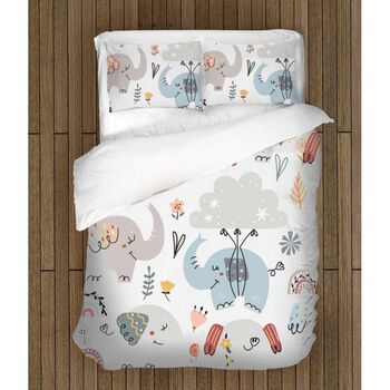 Спално бельо Слончета 200x210 с две калъфки SALE