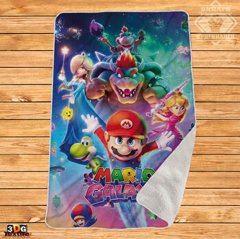 Одеяло Шерпа Полар Супер Марио Галакси - Super Mario Galaxy