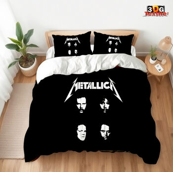 Модерен Сет чаршафи с дигитален принт - Металика 3 - Metallica 3