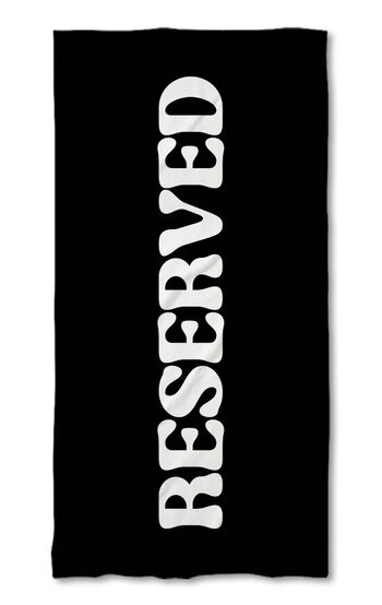 Хавлиена кърпа Reserved Black - White