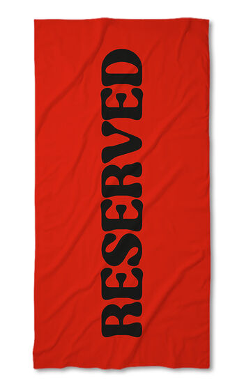 Хавлиена кърпа Reserved Red - Black